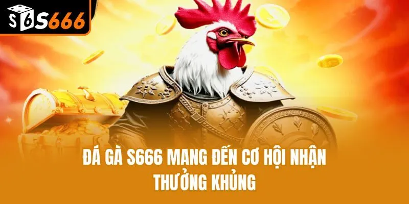 Đá gà S666 mang đến cơ hội nhận thưởng khủng